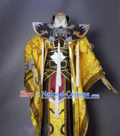 Asian Chinese Cosplay Royal Highness Costumes Ancient Swordsman Clothing for Men