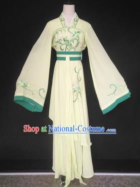 Chinese Traditional Peking Opera Las Meninas Yellow Costumes Ancient Beijing Opera Diva Clothing for Adults