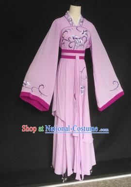 Chinese Traditional Peking Opera Las Meninas Lilac Costumes Ancient Beijing Opera Diva Clothing for Adults