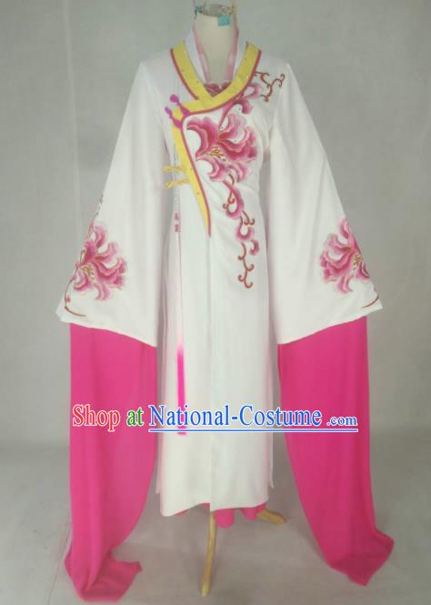 Chinese Traditional Peking Opera Princess Costumes Ancient Beijing Opera Diva Rosy Dress for Adults