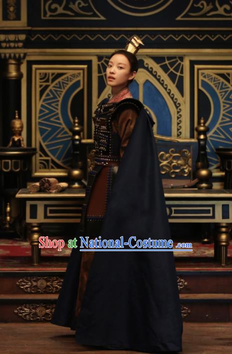 Chinese Ancient Female General Costumes The Rise of Phoenixes Swordswoman Body Armor for Women