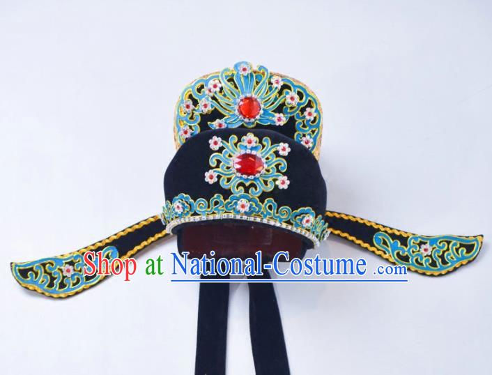 Chinese Traditional Peking Opera Scholar Hat Niche Headwear for Adults