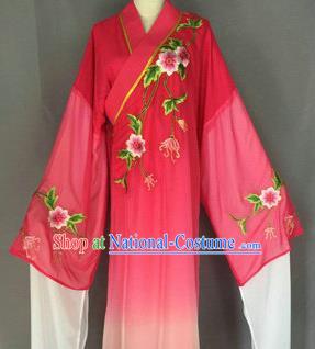 Chinese Traditional Peking Opera Niche Costume Ancient Scholar Rosy Robe for Adults