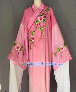 Chinese Traditional Peking Opera Niche Costume Ancient Scholar Pink Robe for Adults