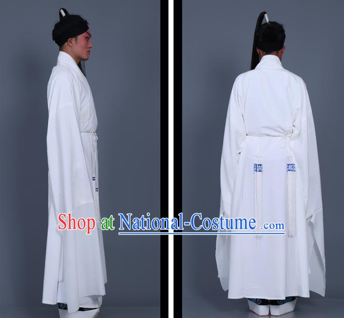 Traditional China Beijing Opera Costume Gifted Scholar Embroidered Robe and Hat Ancient Chinese Peking Opera Embroidery Clothing