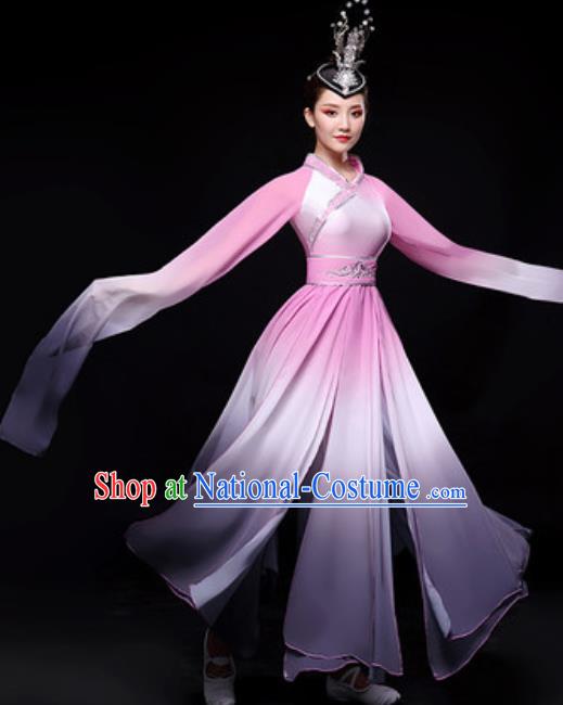 Chinese Traditional Folk Dance Costume Classical Dance Umbrella Dance Dress for Women