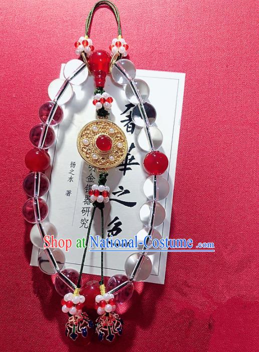 Top Grade Chinese Handmade Crystal Beads Bracelet Traditional Bride Bangle Jewelry Accessories for Women