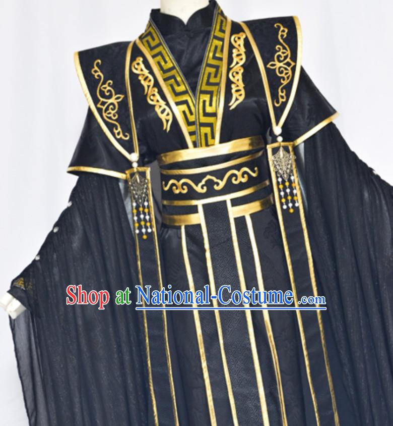 Ancient Chinese Super Hero Emperor Royal Costume for Men