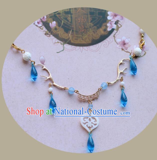 Traditional Chinese Handmade Shell Necklace Ancient Necklet Accessories for Women