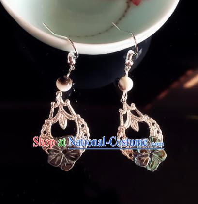 Chinese Ancient Hanfu Eardrop Jewelry Accessories Traditional Earrings for Women