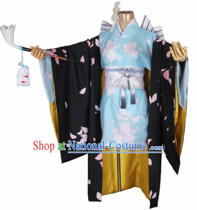 Asian Japanese Traditional Cosplay Geisha Costumes Ancient Kimono Yukata Clothing for Women