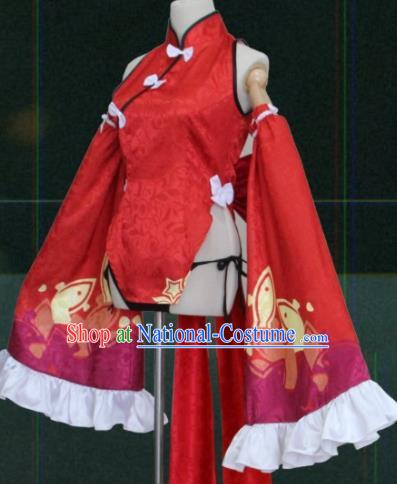 Top Grade Asian Cosplay Costumes Cartoon Characters Clothing Kimono Chinese Swordsman Hanfu Dress