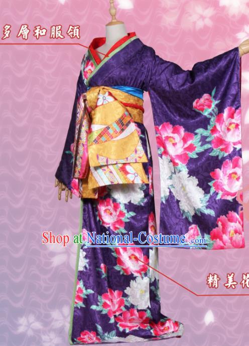 Top Grade Asian Cosplay Costumes Cartoon Characters Clothing Kimono Chinese Swordsman Hanfu Dress