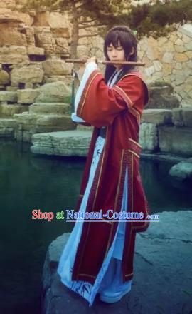 Chinese Traditional Cosplay Costumes Ancient Swordsman Clothing for Men