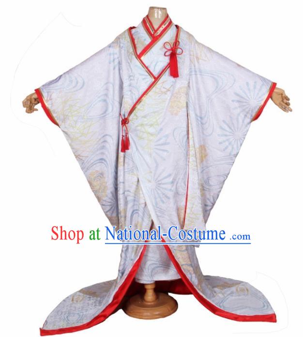 Asian Japanese Traditional Cosplay Shiromuku Costumes Ancient Yokime Furisode Kimono Yukata Clothing for Women