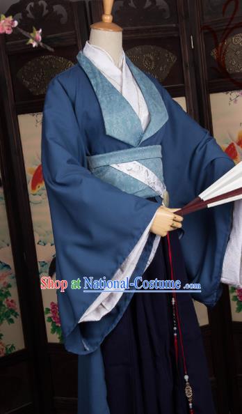 Chinese Traditional Prince Costumes Ancient Swordsman Clothing for Men