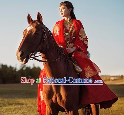 Chinese Ancient Palace Lady Hanfu Han Dynasty Imperial Concubine Queen Embroidered Historical Costumes