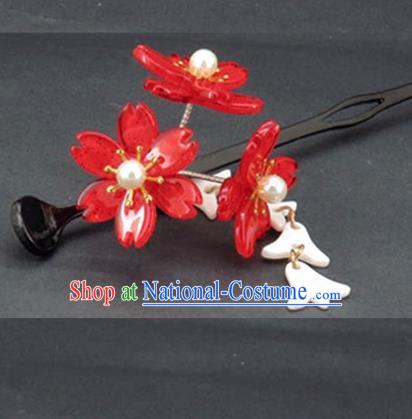 Japanese Traditional Geisha Courtesan Furisode Kimono Ancient Yukata Hair Accessories Hairpins for Women