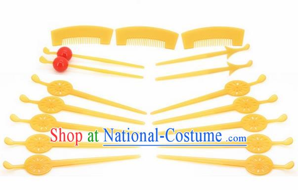 Japanese Traditional Courtesan Kimono Hairpins Hair Combs Ancient Geisha Hair Accessories for Women