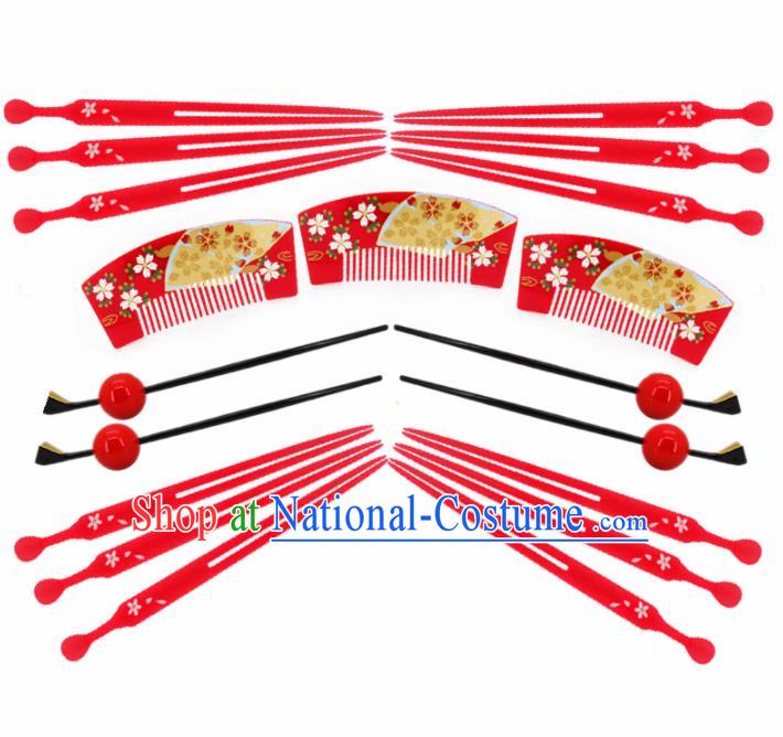 Japanese Traditional Hair Accessories Ancient Courtesan Kimono Hairpins Hair Combs for Women