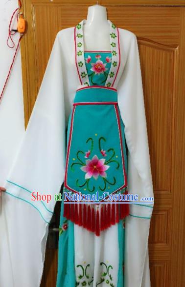 Chinese Traditional Peking Opera Peri Dress Ancient Young Lady Embroidered Costumes for Rich