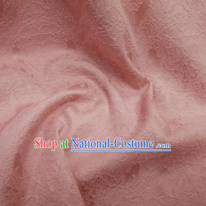 Chinese Royal Pink Brocade Palace Pattern Satin Traditional Silk Fabric Chinese Fabric Asian Material