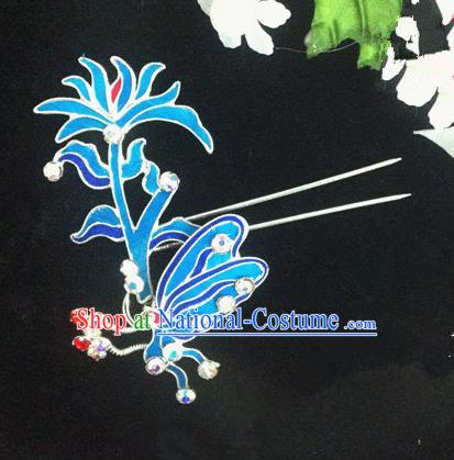 Chinese Traditional Ancient Beijing Opera Butterfly Hairpins Hair Accessories for Women