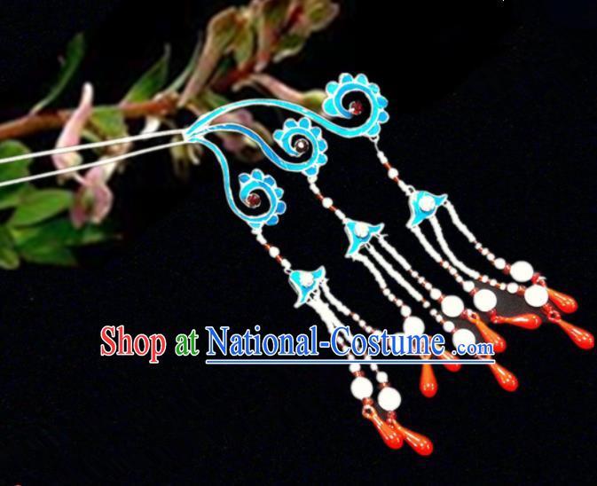 Chinese Traditional Ancient Tassel Hairpins Beijing Opera Hair Accessories for Women