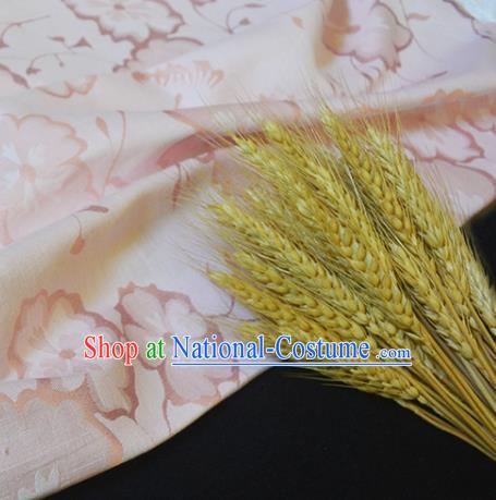 Chinese Royal Pink Brocade Palace Style Traditional Pattern Design Silk Fabric Chinese Fabric Asian Material