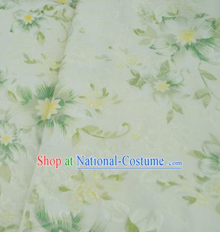 Chinese Royal Green Brocade Palace Style Traditional Pattern Design Silk Fabric Chinese Fabric Asian Material