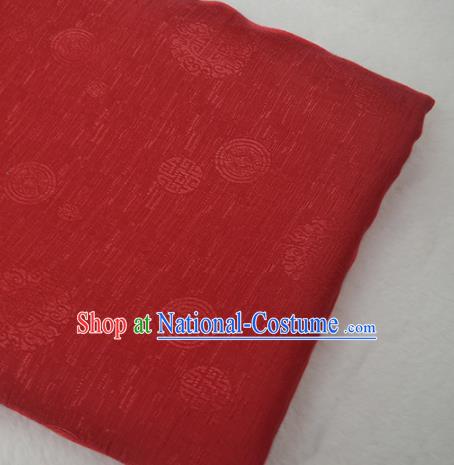 Chinese Royal Red Brocade Palace Traditional Pattern Design Silk Fabric Chinese Fabric Asian Material