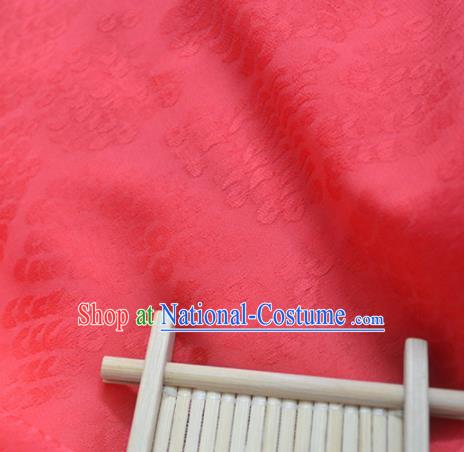 Chinese Royal Red Brocade Palace Pattern Traditional Silk Fabric Chinese Fabric Asian Material