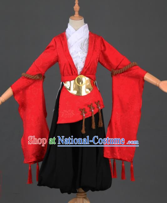 Traditional Chinese Cosplay Hanfu Dress Ancient Peri Princess Costume for Women