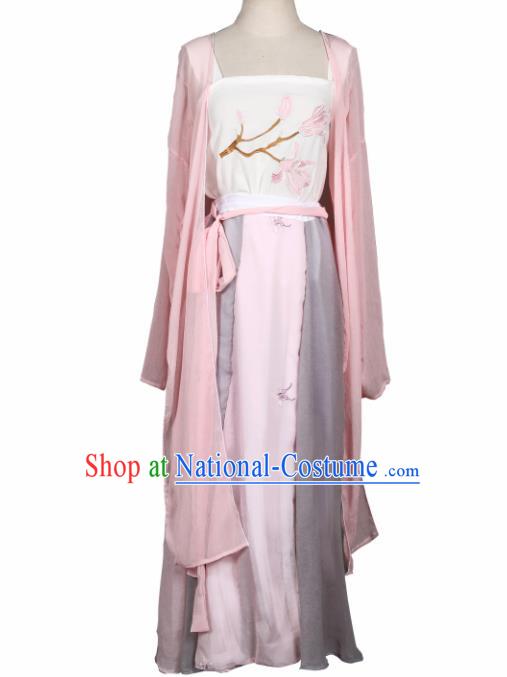 Ancient Chinese Cosplay Costume Chinese Shoes Traditional China Swordsman Clothing and Jewelry Accessories