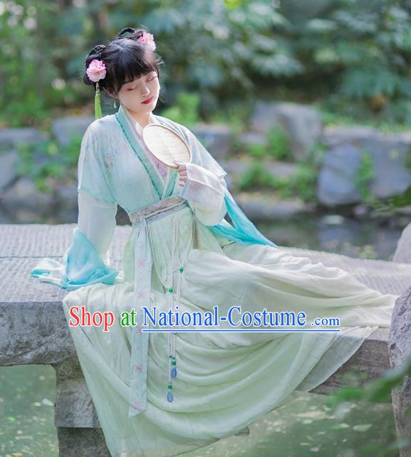 Chinese Ancient Palace Lady Hanfu Han Dynasty Imperial Concubine Queen Embroidered Historical Costumes