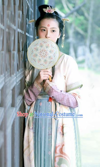 Chinese Ancient Palace Lady Hanfu Han Dynasty Imperial Concubine Queen Embroidered Historical Costumes