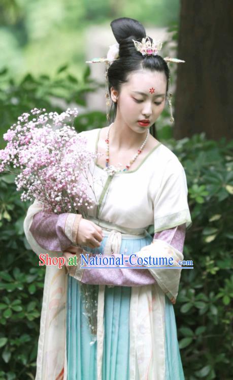 Chinese Ancient Palace Lady Hanfu Han Dynasty Imperial Concubine Queen Embroidered Historical Costumes