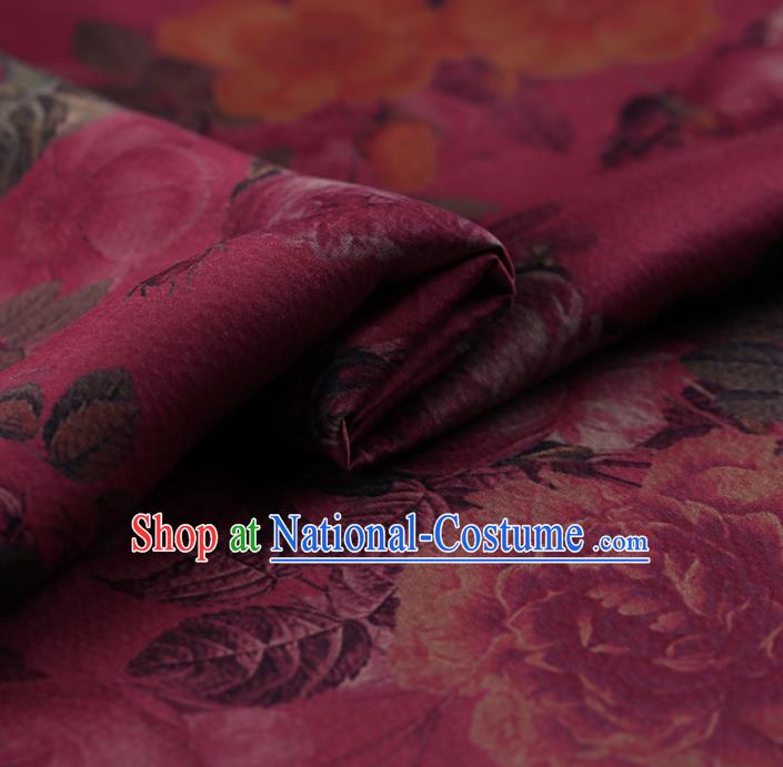 Chinese Traditional Silk Fabric Brocade Embroidered Fabric Dress Material Gambiered Canton Gauze