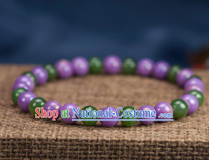 Chinese Traditional Jewelry Accessories Ancient Hanfu Hetian Jade Bracelet for Women