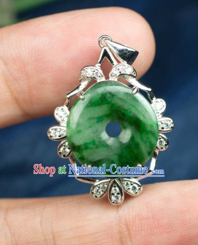 Chinese Traditional Jewelry Accessories Necklace Ancient Hanfu Jadeite Necklet for Women