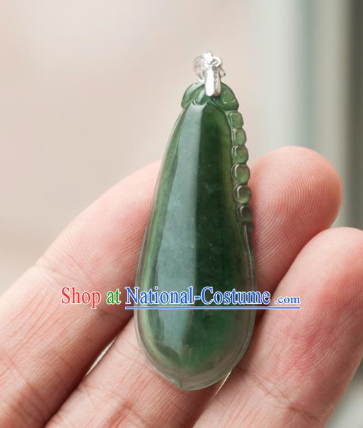 Chinese Traditional Jewelry Accessories Jade Pendant Ancient Jadeite Necklace