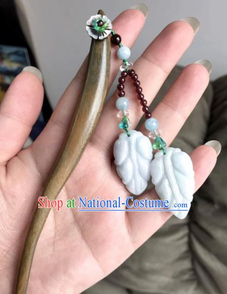 Chinese Traditional Hanfu Verawood Hair Clip Hair Accessories Ancient Classical Tassel Hairpins for Women