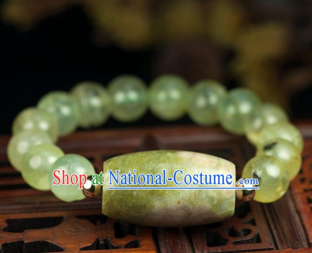 Chinese Traditional Accessories Ancient Handmade Topaz Beads Bracelet for Women