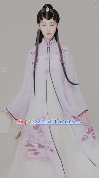 Chinese Ancient Peri Hanfu Dress Traditional Beijing Opera Diva Embroidered Costumes for Women