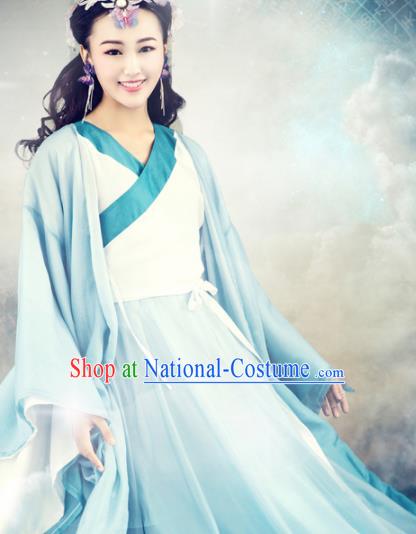 Chinese Ancient Goddess Hanfu Dress Traditional Tang Dynasty Swordswoman Costumes for Women