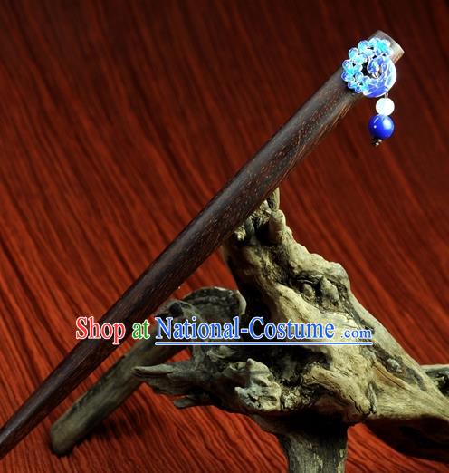 Chinese Traditional Hanfu Blueing Hair Clip Hair Accessories Ancient Classical Hairpins for Women