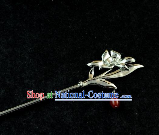 Chinese Traditional Orchid Hair Clip Hair Accessories Ancient Palace Classical Hairpins for Women