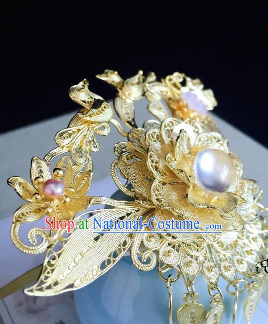 Chinese Ancient Style Hair Jewelry Accessories Cosplay Hairpins Headwear Headdress for Women