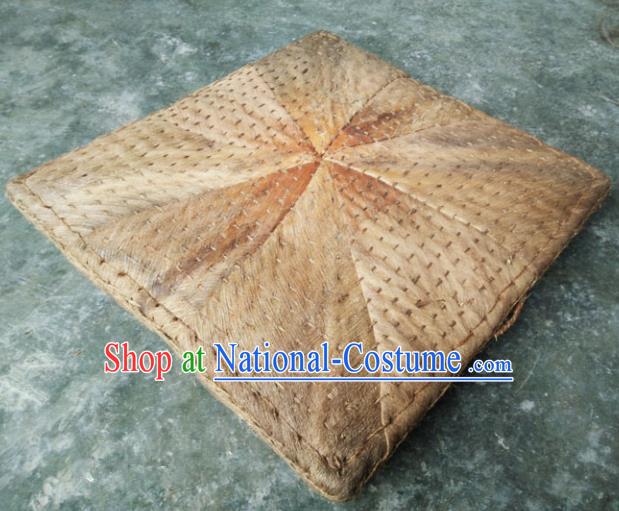 Chinese Traditional Handmade Craft Straw Braid Cattail Hassock Rush Cushion