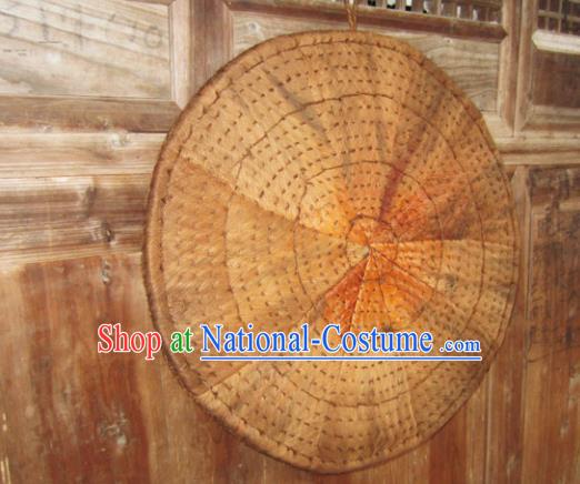 Chinese Traditional Handmade Craft Straw Braid Handicraft Bamboo Hat